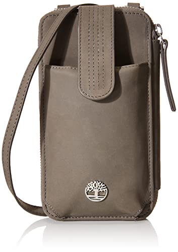 Timberland womens Wallet RFID Leather Crossbody Phone Bag, Castlerock (Nubuck), One Size US