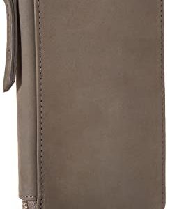 Timberland womens Wallet RFID Leather Crossbody Phone Bag, Castlerock (Nubuck), One Size US