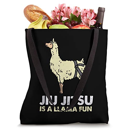 Jiu Jitsu Llama Fun Black Belt Funny BJJ Animal Lover Gift Tote Bag