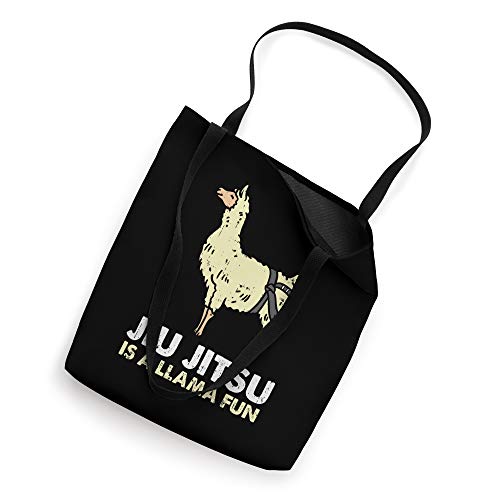 Jiu Jitsu Llama Fun Black Belt Funny BJJ Animal Lover Gift Tote Bag