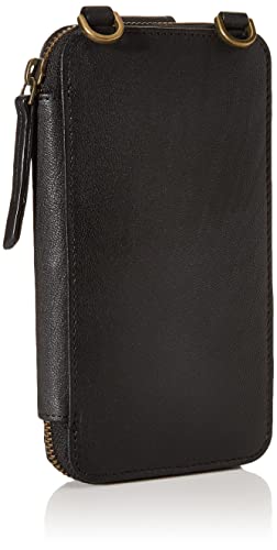 Timberland womens Wallet RFID Leather Crossbody Phone Bag, Black (Cav), One Size US
