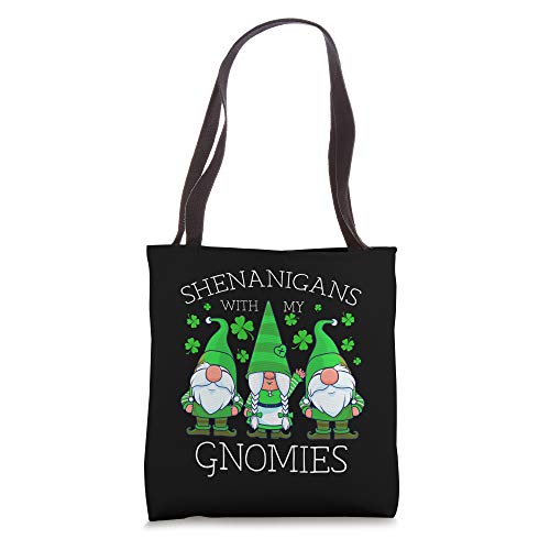 Gnome St Patricks Day Shenanigans Gnomies Shamrock Gnomes Tote Bag