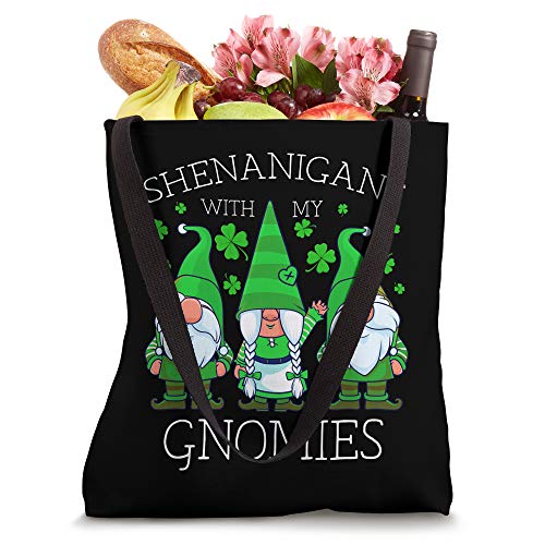 Gnome St Patricks Day Shenanigans Gnomies Shamrock Gnomes Tote Bag