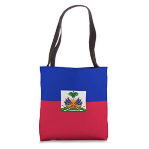 haiti haitian flag tote bag