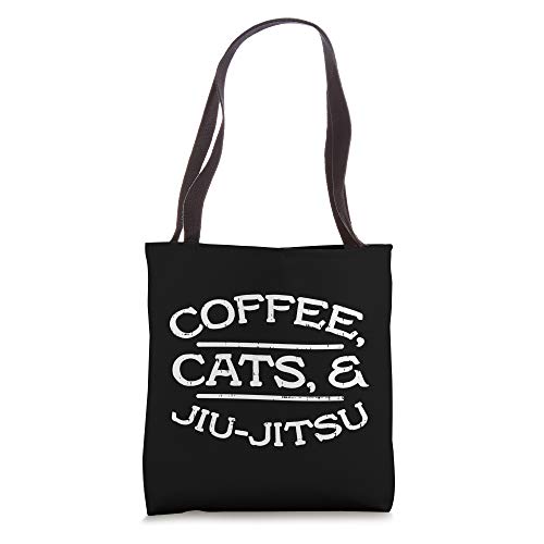 Coffee Cats Jiu Jitsu BJJ Sports Brazilian Martial Arts Gift Tote Bag