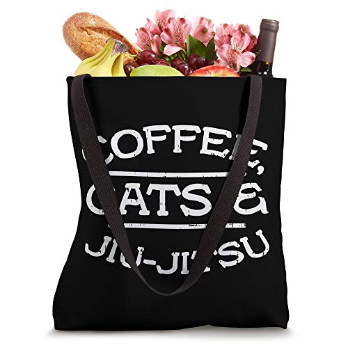 Coffee Cats Jiu Jitsu BJJ Sports Brazilian Martial Arts Gift Tote Bag