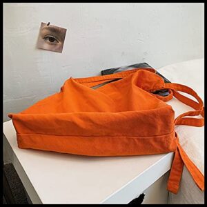 HUALEENA Women's Large Capacity Canvas Bag Crossbody Bag Casual Hobo Bag Shoulder Bag Shopping Bag Unisex (Black)