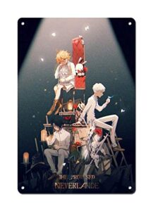 wonderful life a the promised neverland poster – japan manga poster tin poster japan anime poster comic poster cartoon poster 8 x 12 inch（20x30cm）