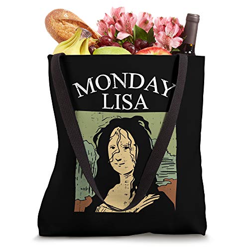 Monday Lisa Funny Monalisa Pun Meme Art Parody Painter Gift Tote Bag