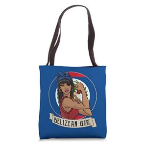 belizean girl belize gifts tote bag