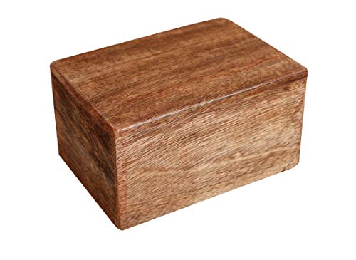 Wood Human Funeral Cremation Urn for Human Ashes Urn X Large Size Natural Plain - Honor Your Beloved One,Wooden Urns Hand-Crafted, Wood Memorial Pet Urns for Dogs