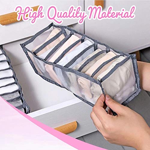 Underwear Drawer Organizer 3 Set Sock Organizer Apartment Essentials for First Apartment College Dorm Room Essentials Foldable Nylon Mesh Closet Organizer Dresser Organizer for Underwear,Socks