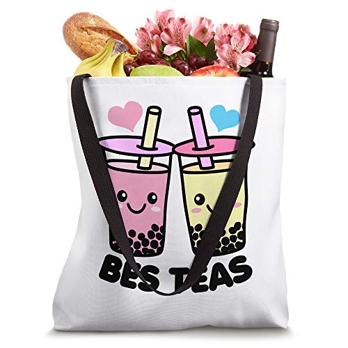 Bes Teas Cute Kawaii Boba Drinks Tote Bag