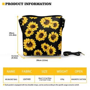 HUGS IDEA Fashion Dragonfly Flower Pattern Womens Large Capacity Handbag Satchel Bag with Shoulder Straps and Wallet PU Leather Handbags for Work, School, Party