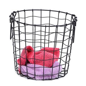 Large Laundry Basket, Wire Baskets with Handles Easy Carry Bags Storage Organizer Baskets