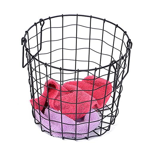 Large Laundry Basket, Wire Baskets with Handles Easy Carry Bags Storage Organizer Baskets