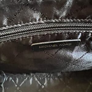 Michael Kors Avril Large Top Zip Slouch Satchel Crossbody Black Leather