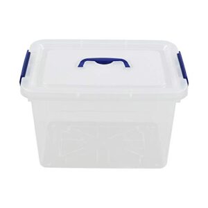 pekky 12 l plastic toys storage containers with lid, clear bin latching box, set of 1