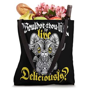 Blackcraft Cute Baphomet Black Phillip Satan Lucifer Tote Bag