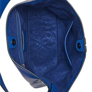 DKNY Linton Leather Hobo Shoulder Bag Tote - Royal Blue