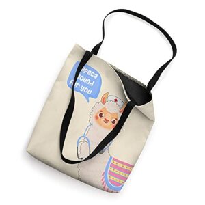 Alpaca Wound for You Cute Llama Wound Care Nurse Gift Tote Bag