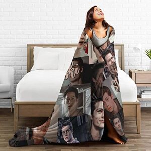 Stiles Stilinski Super Soft Cozy Blanket Microfiber Flannel Lightweight Throw Blanket for Bed Couch Sofa Chair Living Room,Suite for All Season 50"x40"