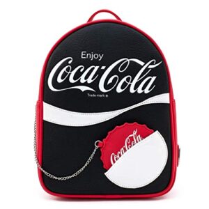 loungefly coca-cola logo with coin purse mini backpack