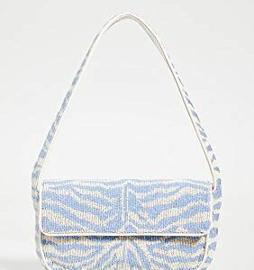 STAUD Women's Tommy Bag, Light Blue/Cream, One Size
