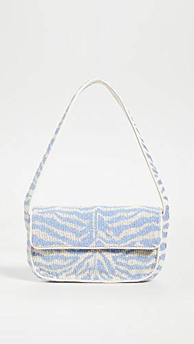 STAUD Women's Tommy Bag, Light Blue/Cream, One Size