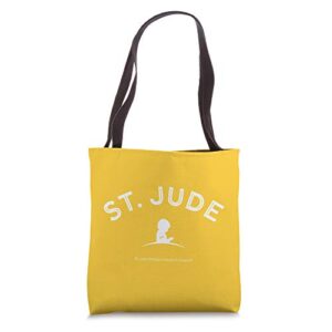 st. jude children’s research hospital logo yellow tote bag