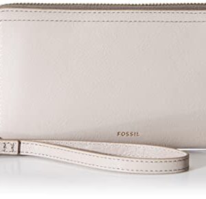 Fossil womens Logan Rfid Around Wallet Zip Clutch, Graystone, One Size US