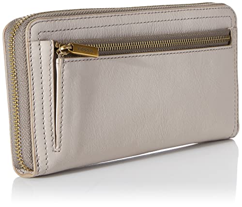 Fossil womens Logan Rfid Around Wallet Zip Clutch, Graystone, One Size US