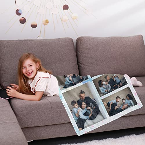 MIHOSI Custom Blanket Customized Blankets with Photos Personalized Picture Blankets for Adults and Kids Customized Gift Blanket for Wife, Husband, Family, Friends 40"x60"