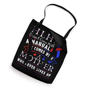 HLHS Awareness Hypoplastic Left Heart Syndrome Mother Tote Bag