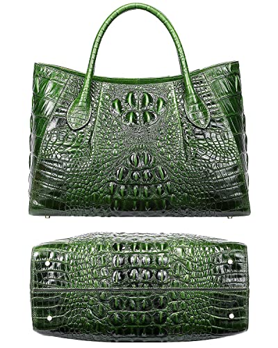 PIJUSHI Women Handbags Crocodile Top Handle Bag Designer Satchel Bags For Women Wristlet Wallet for Women Crocodile Leather Wallet Ladies Clutch Purse