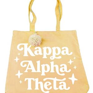 Sorority Shop - Kappa Alpha Theta Retro Pom Pom Tote Bag