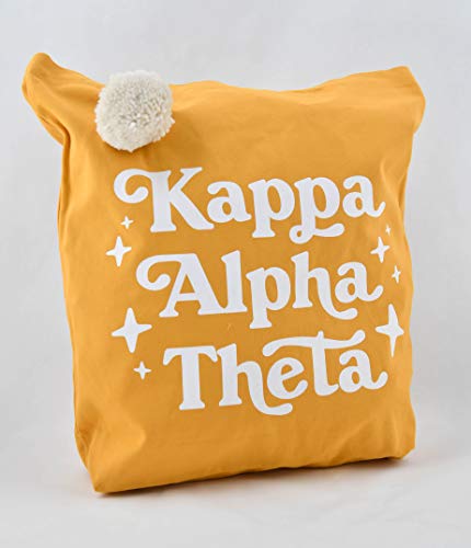 Sorority Shop - Kappa Alpha Theta Retro Pom Pom Tote Bag