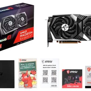 MSI Gaming AMD Radeon RX 6600 XT 8GB GDDR6 128-Bit HDMI/DP Torx Fan RGB Graphics Card (RX 6600 XT Gaming X 8G)