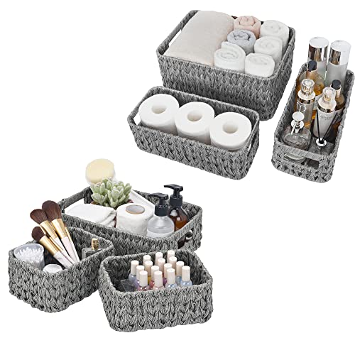 GRANNY SAYS Bundle of 3-Pack Wicker Baskets & 3-Pack Wicker Storage Baskets