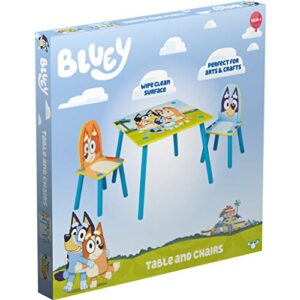 Bluey Furniture - Includes Table and 2 Chairs - Perfect for Arts & Crafts, Multi Color