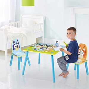 Bluey Furniture - Includes Table and 2 Chairs - Perfect for Arts & Crafts, Multi Color