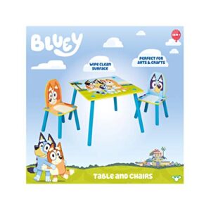 Bluey Furniture - Includes Table and 2 Chairs - Perfect for Arts & Crafts, Multi Color