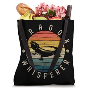 Bearded Dragon Whisperer Vintage Lizard Reptile Lover Tote Bag