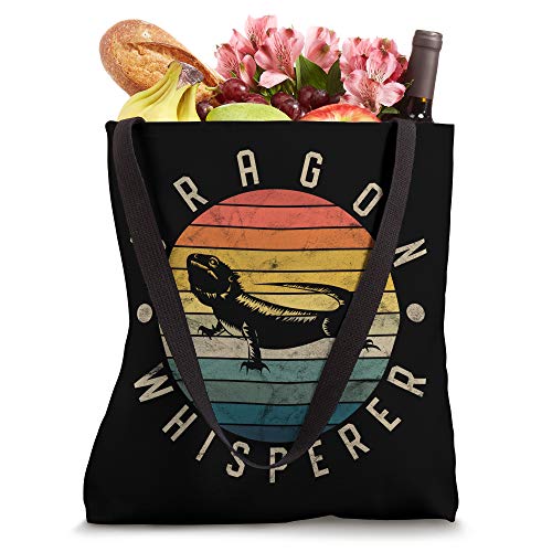 Bearded Dragon Whisperer Vintage Lizard Reptile Lover Tote Bag