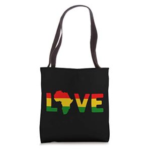 love black history tote bag
