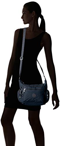 Kipling womens Women's Gabbie Small Bag, Lightweight Everyday Purse, Casual Nylon Shoulder crossbody bag, Blue Bleu 2, Small US