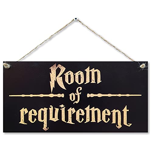 CARISPIBET Room of Requirement | Home Decorative Signs House Signs Fantasy and Wizardry Theme Welcome Sign 6" x 12" (Room of Requirement)