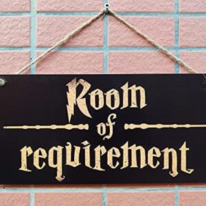 CARISPIBET Room of Requirement | Home Decorative Signs House Signs Fantasy and Wizardry Theme Welcome Sign 6" x 12" (Room of Requirement)