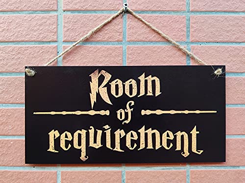 CARISPIBET Room of Requirement | Home Decorative Signs House Signs Fantasy and Wizardry Theme Welcome Sign 6" x 12" (Room of Requirement)