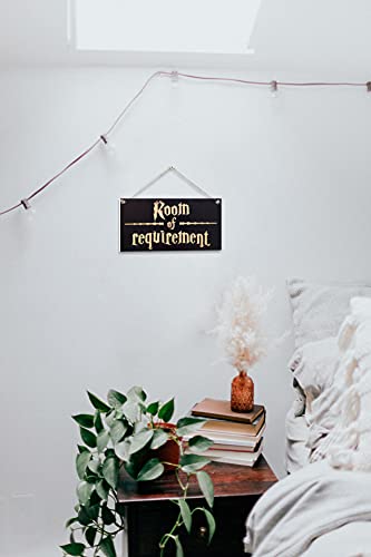 CARISPIBET Room of Requirement | Home Decorative Signs House Signs Fantasy and Wizardry Theme Welcome Sign 6" x 12" (Room of Requirement)